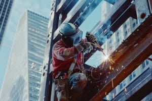 portrait person working construction industry Armaq