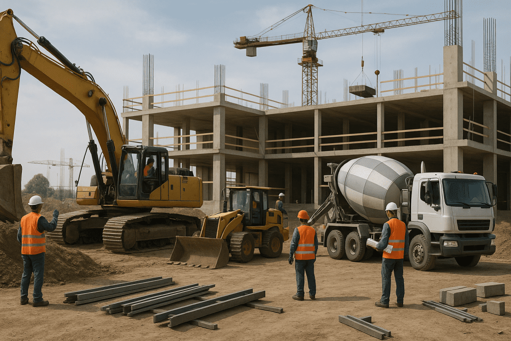 tipos de maquinaria para construccion - Armaq
